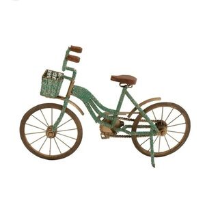 Rustic Green and Brown Bicycle Decor Accents